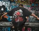 Graffiti Vibes Oversized Street Tee