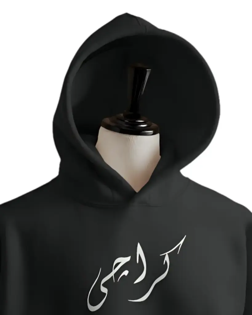 Urban Karachi Winters Hoddie Unisex Black