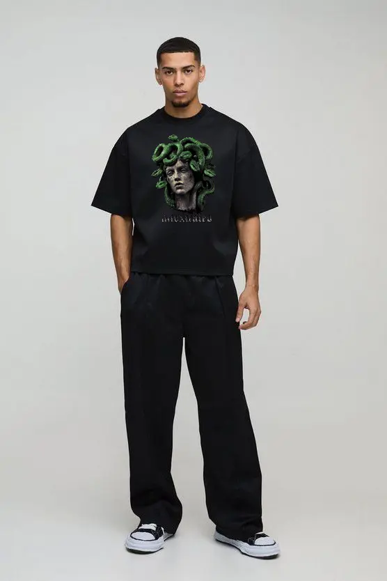 Myth Way Oversized Medusa Graphic Tee