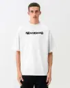 EASYMIND Oversized White Tee