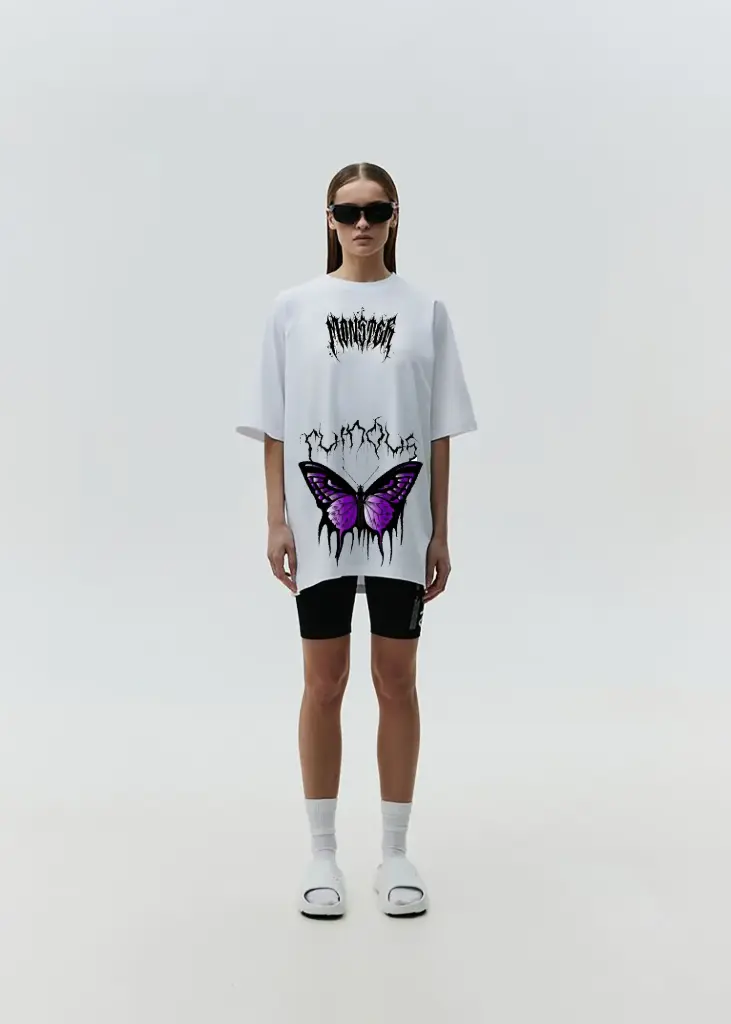 Electric Goth Butterfly Graphic Tee