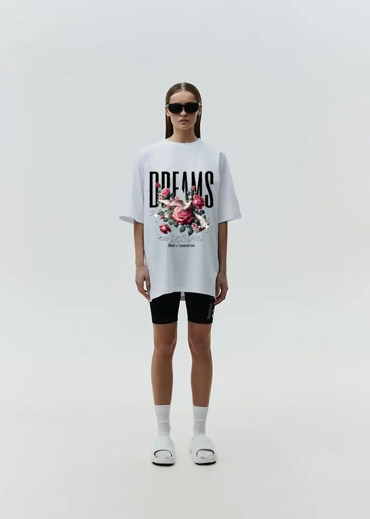 Dream State Floral Oversized Tee