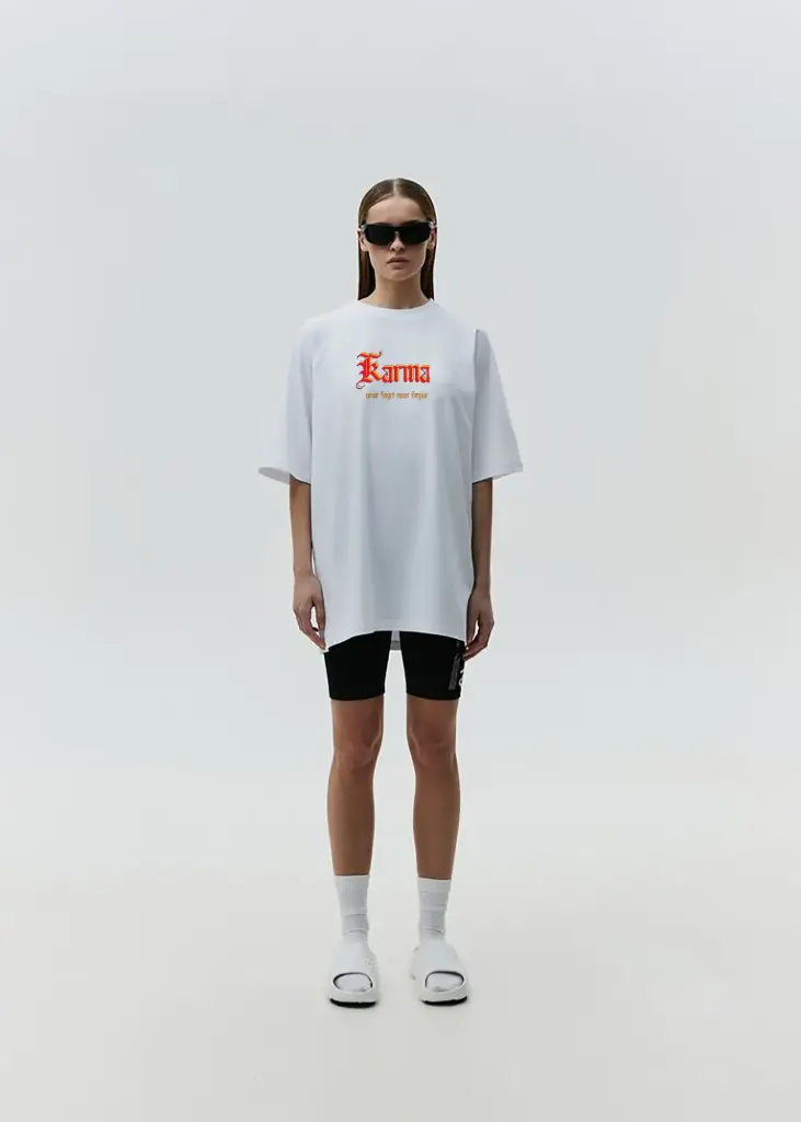 KARMA Gothic Oversized Tee