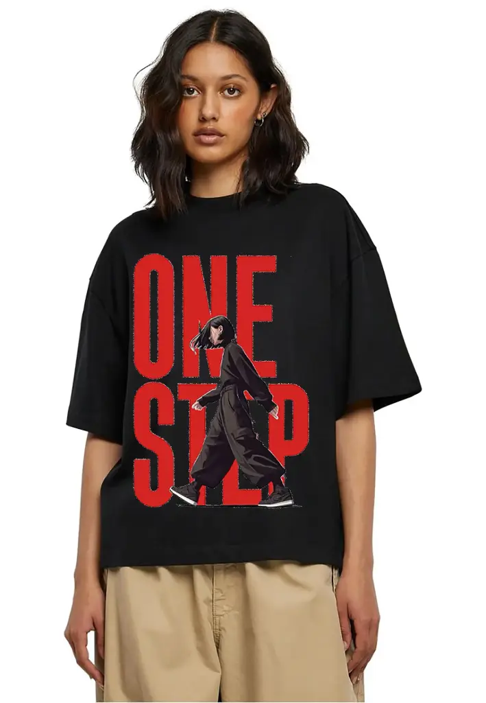 One Step Graphic Oversized Tee
