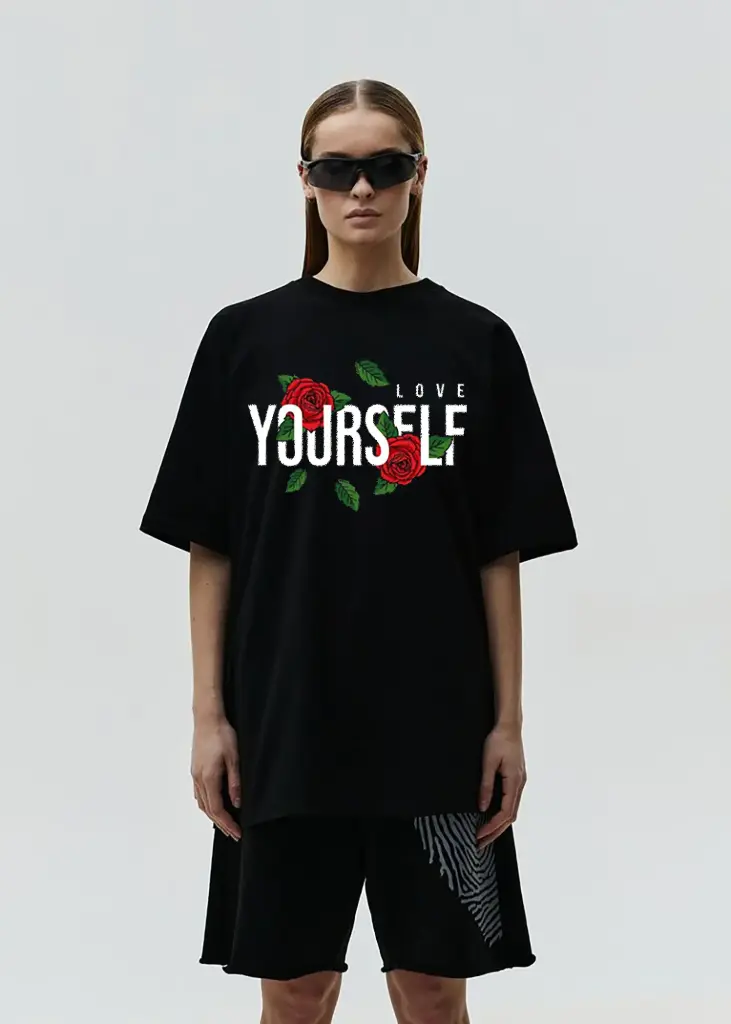 Love Yourself Graphic Oversized Tee