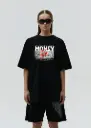 Money Talk Oversized Graphic Tee