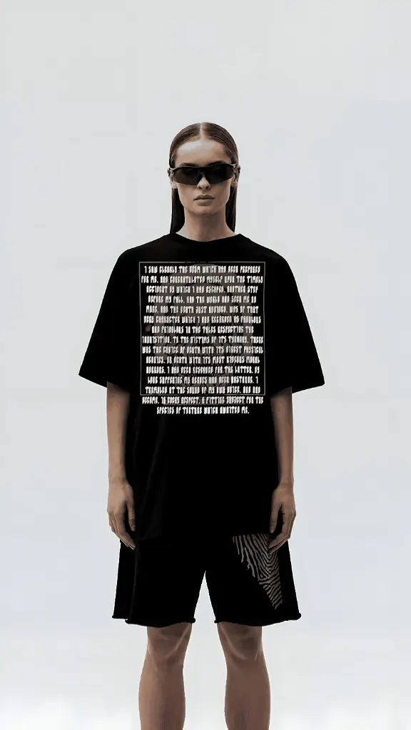 Wednesday Addams Oversized Gothic Black T-Shirt