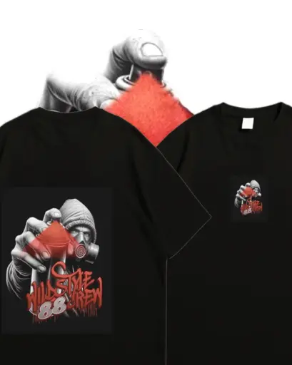 Graffiti Vibes Oversized Street Tee