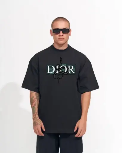 Luxury Snake Print Graphic Tee