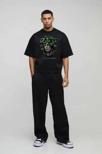 Myth Way Oversized Medusa Graphic Tee