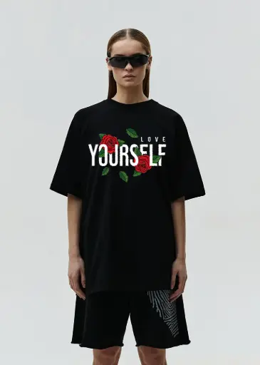Love Yourself Graphic Oversized Tee