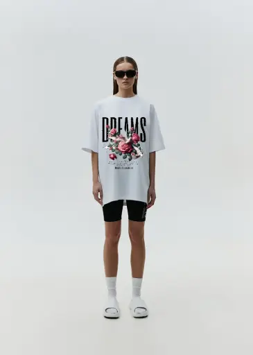 Dream State Floral Oversized Tee